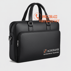 Sản xuất túi xách da quà tặng ngân hàng Agribank - Vietbags Trọng Phát