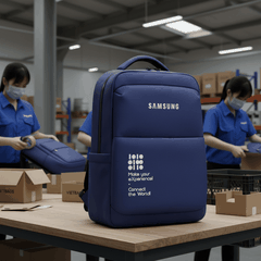 Xưởng May Balo Quà Tặng Samsung In Logo Chất Lượng | Vietbags.net