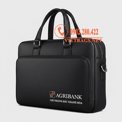 Sản xuất túi xách da quà tặng ngân hàng Agribank - Vietbags Trọng Phát
