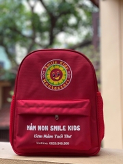 May Balo Trường Mầm Non Smile Kids – Thiết Kế Đẹp, In Logo Theo Yêu Cầu