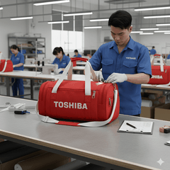 Xưởng Sản Xuất Túi Trống Thể Thao Quà Tặng Toshiba Cao Cấp | Vietbags