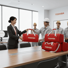 Xưởng Sản Xuất Túi Trống Thể Thao Quà Tặng Toshiba Cao Cấp | Vietbags