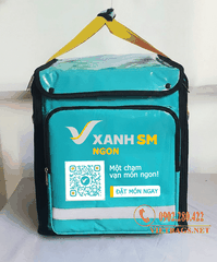 Sản Xuất Túi Giữ Nhiệt Giao Hàng Sanh SM - Vải Tarpaulin Cao Cấp | Vietbags.net
