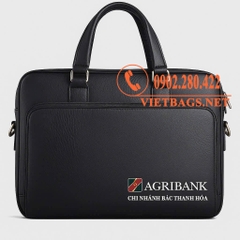 Sản xuất túi xách da quà tặng ngân hàng Agribank - Vietbags Trọng Phát