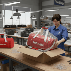 Xưởng Sản Xuất Túi Trống Thể Thao Quà Tặng Toshiba Cao Cấp | Vietbags