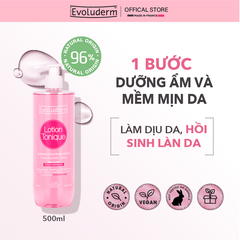 Nước hoa hồng Evoluderm làm dịu phục hồi và dưỡng ẩm dành cho da nhạy cảm 500ml
