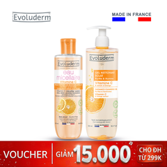 Combo nước tẩy trang 250ml và Gel rửa mặt 500ml chiết xuất Vitamin C
