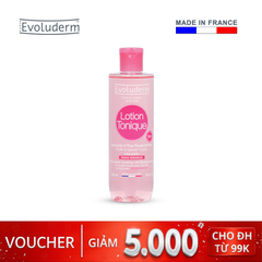 Nước hoa hồng Evoluderm làm dịu phục hồi và dưỡng ẩm dành cho da nhạy cảm 250ml