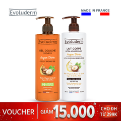 Combo gel tắm và sữa dưỡng thể chiết xuất Argan