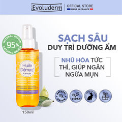Dầu Tẩy Trang Tinh Dầu Hạnh Nhân Evoluderm Huile Démaq Làm Sạch Sâu, Dưỡng Ẩm, Chống Lão Hóa Almond Cleansing Oil 150g