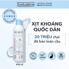 Xịt khoáng Evoluderm giúp dưỡng ẩm cấp nước và làm dịu làn da 400ml