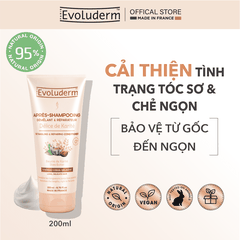 Dầu xả Evoluderm dưỡng chất Bơ Hạt Mỡ sửa chữa và nuôi dưỡng tóc dài mỏng manh 200ml