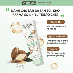 Gel tẩy tế bào chết Evoluderm chiết xuất từ tinh dầu Argan 150ml