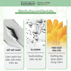 Mặt nạ dưỡng ẩm Evoluderm chiết xuất từ tinh chất đất sét 150ml