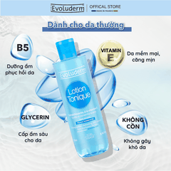 Nước hoa hồng Evoluderm bổ sung Vitamin E dành cho da thường 250ml