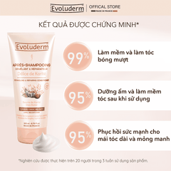 Dầu xả Evoluderm dưỡng chất Bơ Hạt Mỡ sửa chữa và nuôi dưỡng tóc dài mỏng manh 200ml