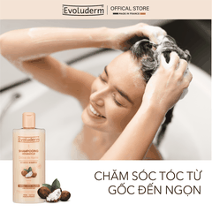 Dầu gội dành cho tóc dài và yếu dễ gãy rụng Evoluderm chiết xuất Bơ Hạt Mỡ - 400ml
