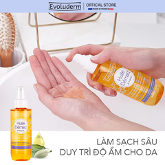 Dầu Tẩy Trang Tinh Dầu Hạnh Nhân Evoluderm Huile Démaq Làm Sạch Sâu, Dưỡng Ẩm, Chống Lão Hóa Almond Cleansing Oil 150g