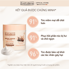 Kem ủ dành cho tóc dài và yếu dễ gãy rụng Evoluderm chiết xuất Bơ Hạt Mỡ - 500ml