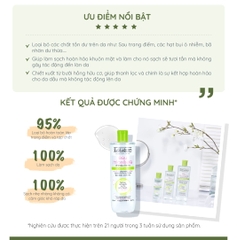 Nước tẩy trang Evoluderm Micellaire chiết xuất bưởi hồng dành cho da hỗn hợp và dầu mụn