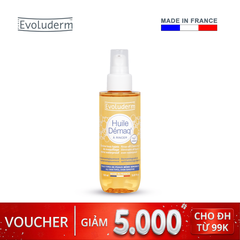 Dầu Tẩy Trang Tinh Dầu Hạnh Nhân Evoluderm Huile Démaq Làm Sạch Sâu, Dưỡng Ẩm, Chống Lão Hóa Almond Cleansing Oil 150g