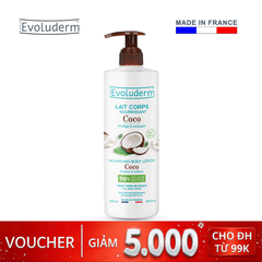 Sữa dưỡng thể nuôi dưỡng Evoluderm chiết xuất Dừa 500ml