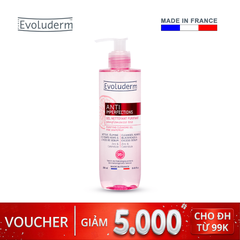 Gel rửa mặt Evoluderm ngăn ngừa mụn chiết xuất Bưởi hồng và hoa Cúc 250ml