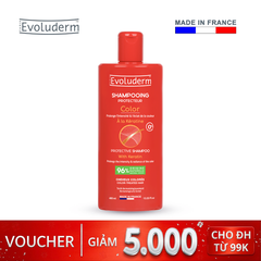 Dầu gội dành cho tóc uốn nhuộm Evoluderm chiết xuất Keratin - 400ml