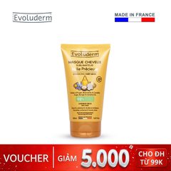 Kem ủ dành cho tóc Khô Evoluderm chiết xuất Tinh dầu quý hiếm – Tinh dầu Argan – Tinh dầu Hoa Lưu Ly – Tinh dầu Hoa Trà - 150ml