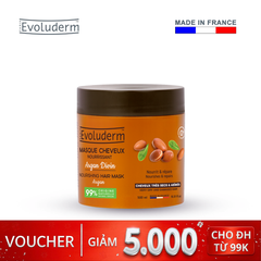 Kem ủ dành cho tóc rất khô và bị hư tổn Evoluderm chiết xuất Tinh dầu Argan và Bơ hạt mỡ - 500ml