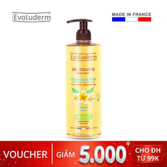 Gel tắm dưỡng da Evoluderm tinh chất Monoï à la Folie