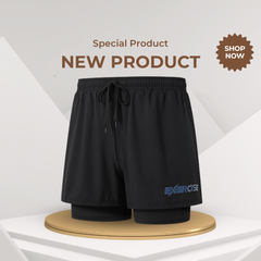 Quần bơi nam 2 lớp kín đáo che chắn tốt phối combo STK-526