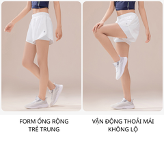 Quần Thể Thao Nữ 361° – Lớp lót co giãn thoải mái, gọn dáng, có túi trong tiện lợi