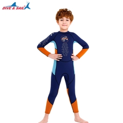 Đồ bơi giữ nhiệt bé trai Dive and Sail size 12-30kg Cao su dày 2.5mm giữ ấm ngăn tia UV