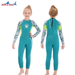 Đồ bơi giữ nhiệt bé gái DIVE AND SAIL size 12-30kg cao su dày 2.5mm giữ ấm ngăn tia UV