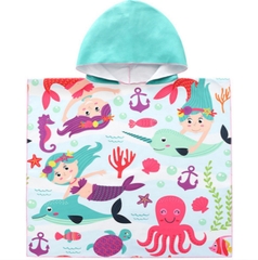 Khăn choàng tắm đi biển chống lạnh cho bé khi lên bờ kích thước 60*120cm