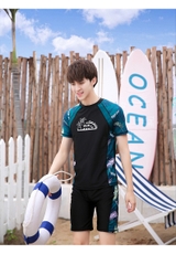 Đồ bơi cặp, đồ bơi nam, đồ bơi nữ tay ngắn kiểu dáng thể thao 208