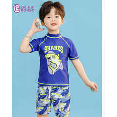 Đồ bơi bé trai họa tiết cá mập SHARK siêu ngầu cho bé từ 1-8 tuổi