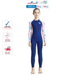 Đồ bơi bé gái Dive and Sail size 12-30kg chất vải mềm mại tay dài quần dài chống nắng ngăn tia UV