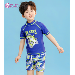 Đồ bơi bé trai họa tiết cá mập SHARK siêu ngầu cho bé từ 1-8 tuổi