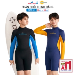 Đồ bơi giữ nhiệt bé trai Dive and Sail size lớn 27-55kg cao su dày 2.5mm giữ ấm