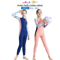Đồ bơi bé gái Dive and Sail size 12-30kg chất vải mềm mại tay dài quần dài chống nắng ngăn tia UV