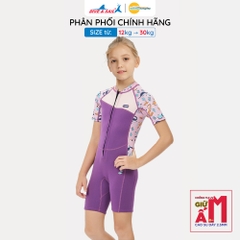 Đồ bơi giữ nhiệt bé gái Dive and Sail size 12-30kg Cao su day 2.5mm giữ ấm ngăn tia UV