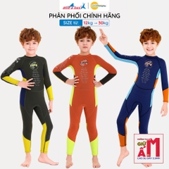 Đồ bơi giữ nhiệt bé trai Dive and Sail size 12-30kg Cao su dày 2.5mm giữ ấm ngăn tia UV