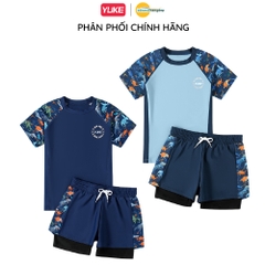 Đồ bơi trẻ em hai mảnh YUKE cho bé trai, mẫu mới 2026, dành cho trẻ lớn và thanh thiếu niên, đồ bơi nhanh khô YY2020