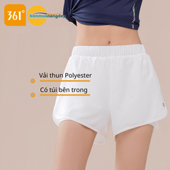 Quần Thể Thao Nữ 361° – Lớp lót co giãn thoải mái, gọn dáng, có túi trong tiện lợi