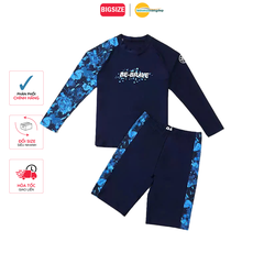 Bộ đồ bơi bé trai BIG SIZE tay dài quần ngắn Size cho bé từ 34-73kg