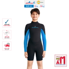 Đồ bơi giữ nhiệt bé trai Dive and Sail size lớn 27-55kg cao su dày 2.5mm giữ ấm