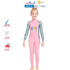 Đồ bơi bé gái Dive and Sail size 12-30kg chất vải mềm mại tay dài quần dài chống nắng ngăn tia UV