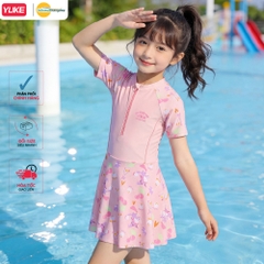 Đồ bơi bé gái liền thân tay ngắn YY7254
